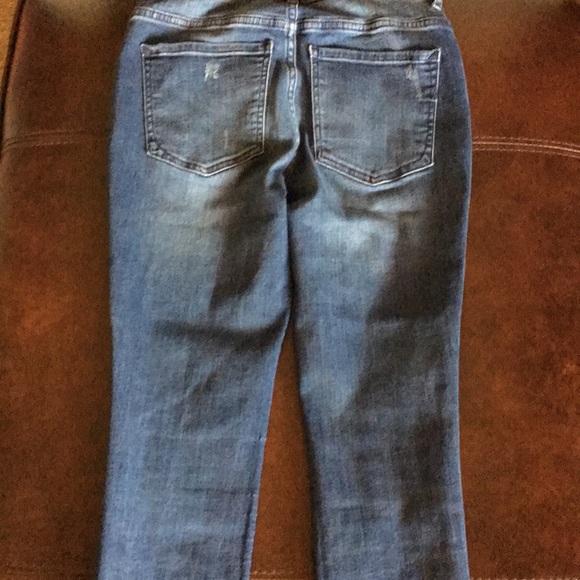 Express Ripped Ankle High Rise Jeans - Picture 12 of 16